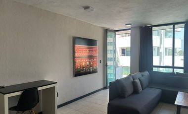 RENTA DE DEPARTAMENTO  SEMI AMUEBLADO NAPOLES  2 MINUTOS DE TORRE WTC Y CENTER PEPSI