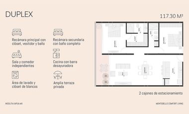 Departamento con amenidades en renta en Montebello