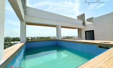 Departamento Renta Roof Alberca Equipado Fracc Costa de Oro Boca del Río