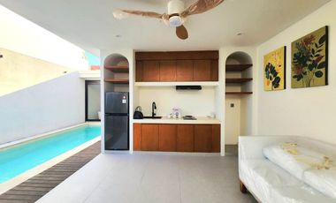 Villa cantik design Mediterranian dijual di Sanur.