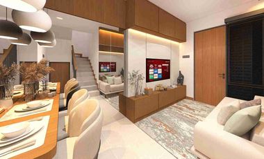 PERUMAHAN KONSEP APARTHOUSE RUMAH 2 LANTAI DI JALAN UTAMA SAWANGAN DKT AKSES TOL HARGA 400 JT