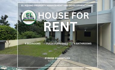 4 Bedrooms- Fully Furnished House for Rent in Brgy. Amsic, Angeles