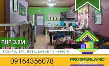 HOUSE AND LOT FOR SALE – TAGAPO, STA. ROSA, LAGUNA