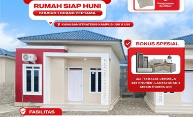 Rumah Siap Huni Dijual Tipe 40 Luas Tanah 160 Meter - Dekat Kampus UIN & Unsyiah Darussalam Banda Aceh