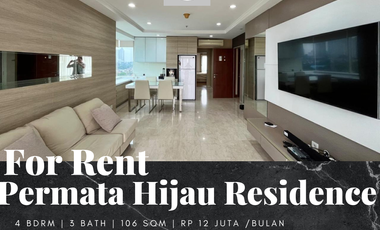 Disewakan Apartement Permata Hijau Residence 3BR+1 Full Furnished