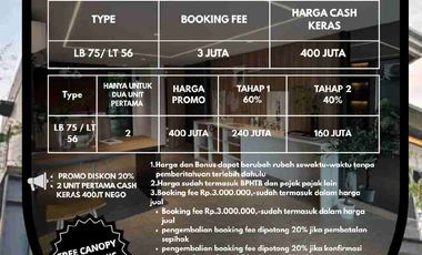 grand launching rumah 3 lantai harga promo