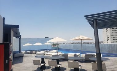 RENTA DE LOFT AMUEBLADO CON BALCÓN EN TORRE ADAMANT PUEBLA APA_5286 PUE/PC