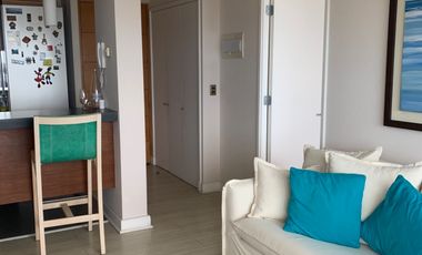 Arrendamos depto amoblado con vista frontal al mar.