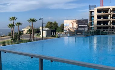 Arrendamos depto amoblado con vista frontal al mar.