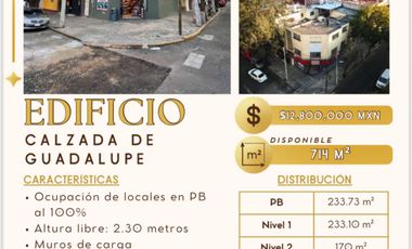 EDIFICIO EN VENTA - Calz de Guadalupe 299, Guadalupe Tepeyac, Gustavo A. Madero, 07840 Ciudad de México, CDMX