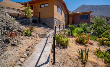 Venta de hermosa parcela con gran casa, agua de riego, frutales y piscina. Sector Mamalluca, Vicuña. $152 millones