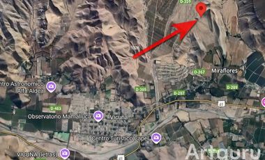 Venta de hermosa parcela con gran casa, agua de riego, frutales y piscina. Sector Mamalluca, Vicuña. $152 millones