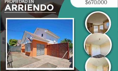 Se arrienda amplia casa independiente en Villa Terracruz, comuna de La Cruz.