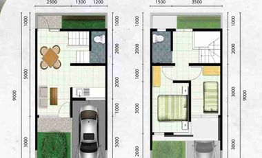 Rumah 2 Lantai Siap Nempatin Disewakan
