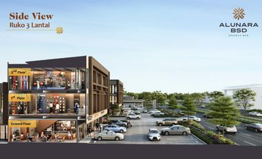 Ruko Alunara Society hub BSD City. Harga termurah, terakhir di BSD Timur dengan lokasi  ROW 40 meter
