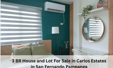 3 BR House and Lot For Sale in Carlos Estates in San Fernando Pampanga