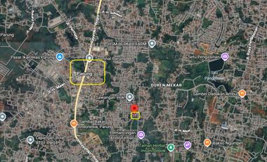 Strategic Land for Sale on Jl Sawangan Elok, Duren Seribu, Near ARCO Housing, Depok