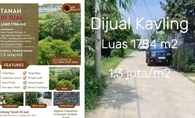 Strategic Land, Cool, suitable for investment, Police Plot, L1784 m2, Parung
