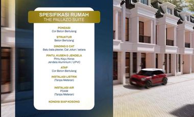 DIJUAL RUMAH TYPE SEMI VILLA THE PALLAZO SUITE LIMITED STOCK KOTA MEDAN LOKASI STRATEGIS, DISC TERBATAS