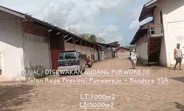 DIJUAL & DISEWAKAN GUDANG/ EX PABRIK PURWOREJO, JAWA TENGAH