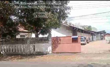 DIJUAL & DISEWAKAN GUDANG/ EX PABRIK PURWOREJO, JAWA TENGAH