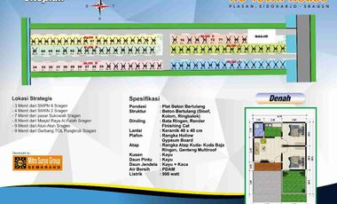 Rumah subsidi KPR murah di Sragen DP All in 6,5jt bonus cashback