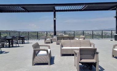 Departamento en renta equipado edificio Avitare, amenidades, pet friendly ideal ejecutivos o estudiante