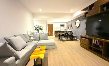 Departamento en renta, completamente amueblado en el Residencial Parques Plaza. 26-753 AMJ