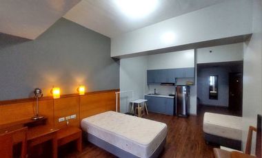 FULLY FURNISHED 53sqm CONDOMINIUM UNIT STUDIO TYPE WITH BALCONY For Rent Lease  in Malayan Plaza Ortigas Center Pasig  near ADB Ave Megamall Podium