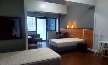 FULLY FURNISHED 53sqm CONDOMINIUM UNIT STUDIO TYPE WITH BALCONY For Rent Lease  in Malayan Plaza Ortigas Center Pasig  near ADB Ave Megamall Podium
