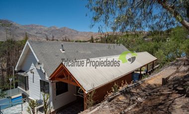 Venta de parcela con linda casa, agua y electricidad instalada, frutales y piscina. Vicuña. $254 millones