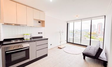 Departamento en Edificio Rozas Condell · Arriendo $450.000   semiamoblado