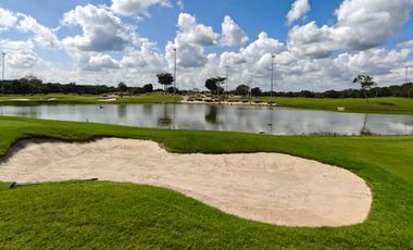 EN VENTA LOTE EN CAMPO DE GOLF EN MERIDA, YUCATAN. OPORTUNIDAD. URGE VENDER. TODO LISTO PARA CONSTRUIR