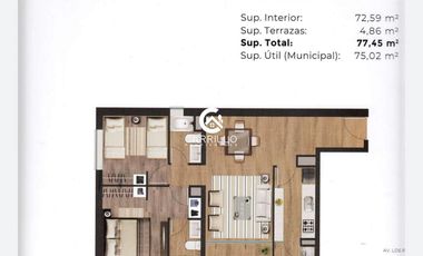 ARRENDAMOS LUMINOSO DEPTO EN JARDINES DEL PORTAL