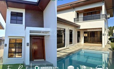 2-Storey House with Swimming Pool for Rent located in Angeles City, Pampanga