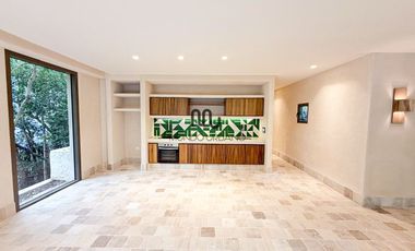 Departamento en venta en Artila Tulum  luum zama aldea zama con alberca y terraza