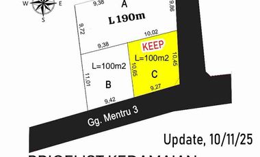 TANAH MURAH DIKEDAMAIAN BISA KREDIT TANPA BANK
