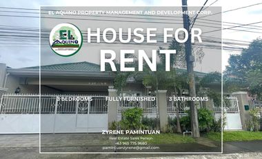 3 Bedrooms- Unfurnished House for Rent in Brgy. Mining, Angeles