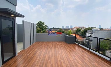 Dijual Rumah Modern + Rooftop Cantik 1M-an di Jaksel Pasar Minggu