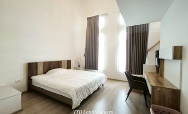 For sale/rent 2-storey townhome near Mega Bangna, best location in the area, Indy 2 Bangna-Ramkhamhaeng 2, corner house with mezzanine in master bedro