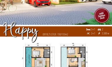 LUXURY CLUSTER HOUSING IN THE CENTER OF SANUR CITY AND KUTA BEACH, BALI