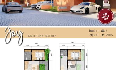 LUXURY CLUSTER HOUSING IN THE CENTER OF SANUR CITY AND KUTA BEACH, BALI