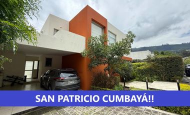 HERMOSA CASA DE VENTA EN EXCELENTE UBICACIÓN DE CUMBAYÁ!! SAN PATRICIO!!
