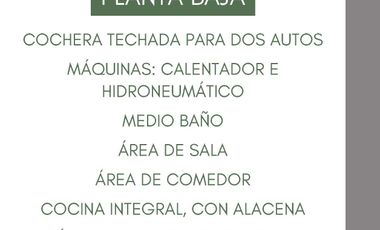 PRONTA ENTREGA - CASA EN PARQUE SINALOA