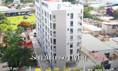 Depto - Loft en San Alfonso Living, El campanario, Zapopan Sur.