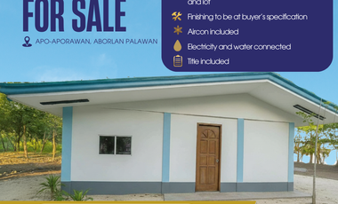 Beachfront House and Lot Property For Sale in Palawan near Puerto Princesa