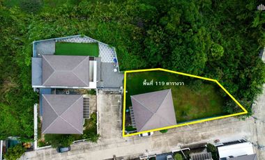 Corner Single House on the Largest Plot in the Project  Mooban Patreeda Avenue 2 (Patreeda Avenue 2), Sam Khok, Pathum Thani  Land size: 118.9 sq.wah