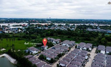 Corner Single House on the Largest Plot in the Project  Mooban Patreeda Avenue 2 (Patreeda Avenue 2), Sam Khok, Pathum Thani  Land size: 118.9 sq.wah
