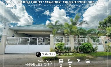3-Bedroom, 3-Bathroom Bungalow House for Rent – Brgy. Mining, Angeles City, Pampanga
