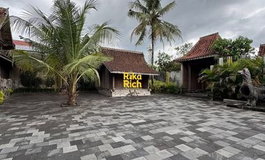 RUMAH LANGKA ETNIK JAVANESE STYLE LUAS SEMI FURNISHED SIAP PAKAI DI JOGJA UTARA AREA JALAN KALIURANG KM 10